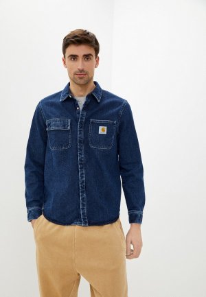 Рубашка джинсовая Carhartt WIP. Цвет: синий