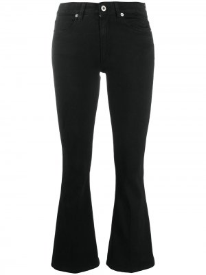 Укороченные расклешенные джинсы с завышенной талией DONDUP. Цвет: черный