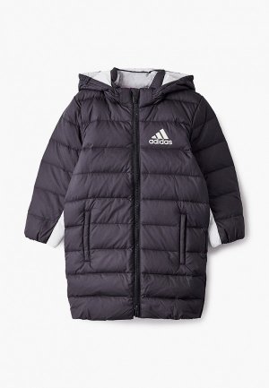 Пуховик adidas LB J LL DOWN. Цвет: черный