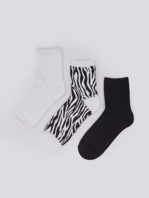 Набор носков (3 пары в комплекте) zolla. Цвет: черный