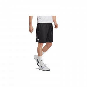 Теннисные тканые шорты Galaxy с тремя полосками, логотипом и эластичной резинкой на талии, черные мужские брюки HR8726 Adidas
