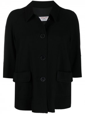 Пиджак на пуговицах с укороченными рукавами Alberto Biani. Цвет: черный