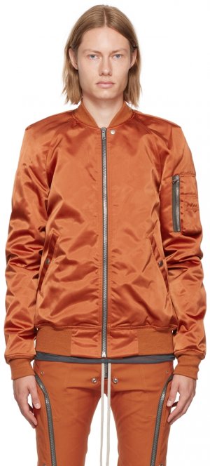 Оранжевая куртка-бомбер Flight Rick Owens