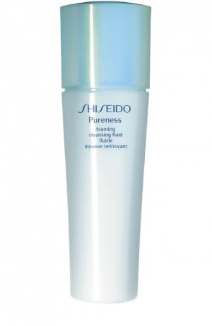 Очищающая пенка-флюид Pureness Shiseido. Цвет: бесцветный