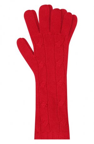 Кашемировые перчатки Ralph Lauren. Цвет: красный
