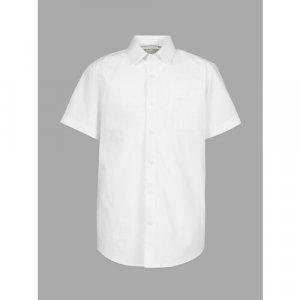 Школьная рубашка , размер 128-134, белый Tsarevich. Цвет: белый