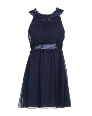 Короткое платье FRANCESCA FERRANTE. Цвет: темно-синий