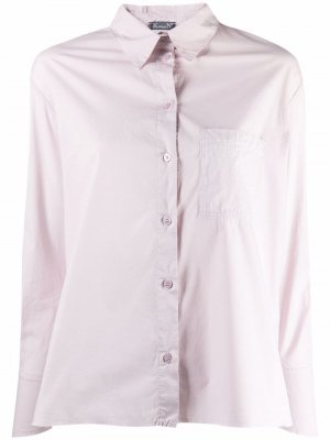 Рубашка на пуговицах с расклешенными манжетами Kristensen Du Nord. Цвет: розовый