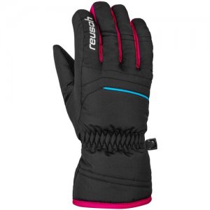 Перчатки , размер 3, черный, розовый Reusch. Цвет: черный/синий