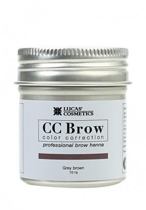 Хна для бровей CC Brow в баночке (серо-коричневый), 10 г. Цвет: серый