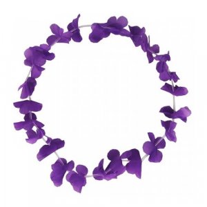 Гавайское ожерелье Цветочки, цвет фиолетовый Happy Pirate. Цвет: фиолетовый