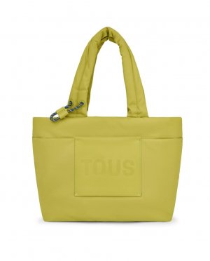 Большая сумка через плечо Marina цвета лайм , зеленый Tous