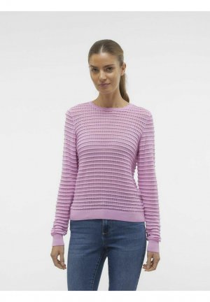 Вязаный свитер NORMAL GESCHNITTEN RUNDHALS BALLONÄRMEL , цвет pastel lavender Vero Moda