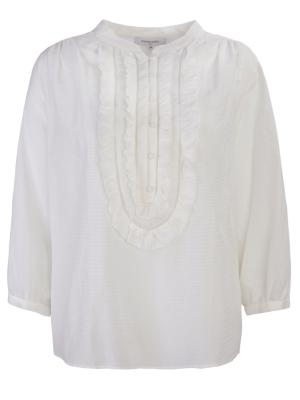 Хлопковая блуза Gerard Darel. Цвет: бежевый