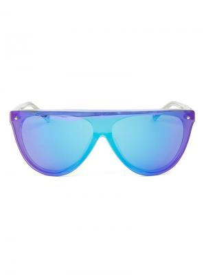 Солнцезащитные очки Stripe Mirror 3.1 Phillip Lim. Цвет: синий