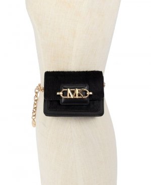 Женская мини-сумка на пояс из телячьей кожи , черный Michael Kors