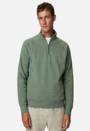 Вязаный свитер HALF ZIP SWEATSHIRT , цвет antique green Marks & Spencer