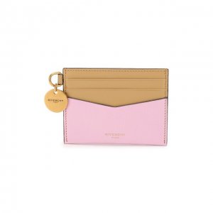Кожаный футляр для кредитных карт Givenchy. Цвет: розовый