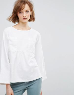 Свободная блузка Annelie Waven. Цвет: белый