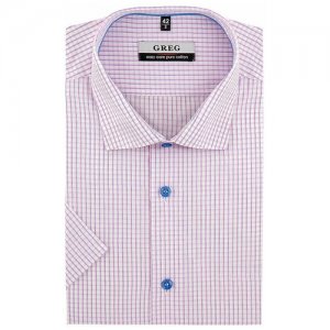 Рубашка , размер 174-184/40, белый GREG. Цвет: белый