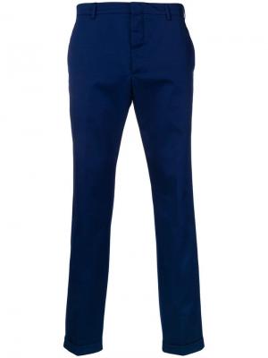 Классические брюки чинос Prada. Цвет: синий