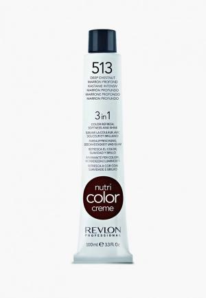 Маска для волос Revlon Professional NUTRI COLOR CREME тонирования 513 холодный коричневый 100 мл. Цвет: коричневый