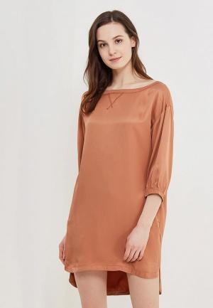 Платье Sacks Sack's. Цвет: коричневый