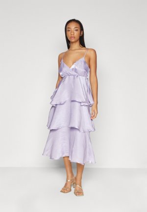 Бальное платье SANA STRAP MIDI DRESS, цвет lilac YAS