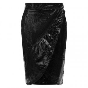 Кожаная юбка Givenchy. Цвет: чёрный