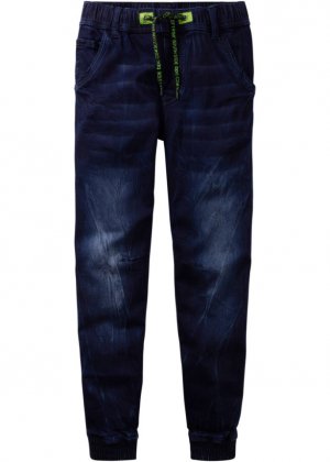 Спортивные джинсы для мальчиков с эластичным поясом облегающего кроя , синий John Baner Jeanswear