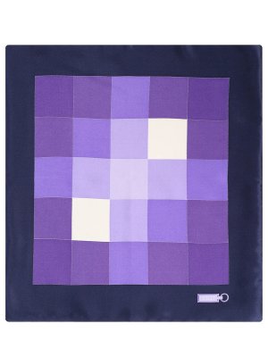 Платок шелковый ZILLI. Цвет: фиолетовый