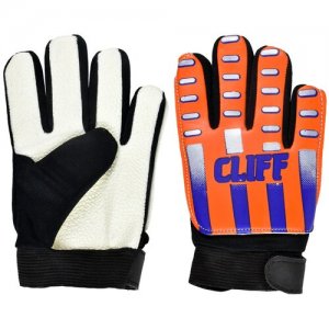 Вратарские перчатки , размер 4, оранжевый, синий Cliff. Цвет: оранжевый