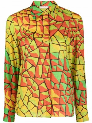 Рубашка с принтом Tartuca Emilio Pucci. Цвет: зеленый
