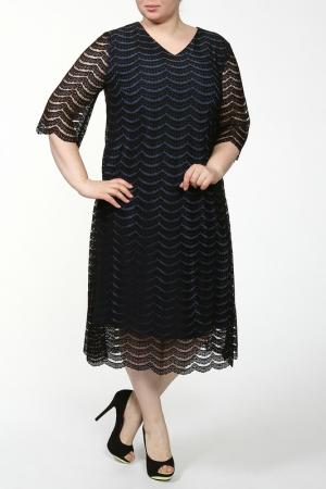 Платье Lia Mara. Цвет: черный, синий