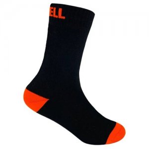 Носки Ultra Thin, размер M, черный, оранжевый DexShell. Цвет: черный/оранжевый