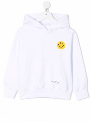 Smiley print hoodie Philosophy Di Lorenzo Serafini Kids. Цвет: белый