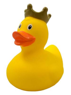 Уточка в короне Funny ducks. Цвет: желтый