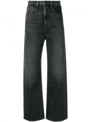 Широкие джинсы Alexander Wang. Цвет: серый