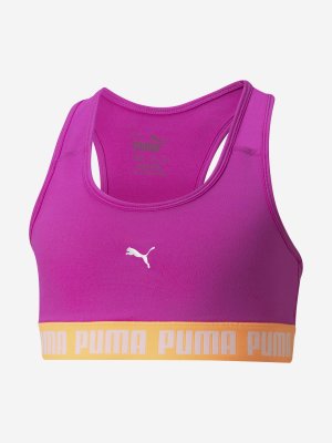 Спортивный топ бра для девочек Runtrain, Розовый PUMA. Цвет: розовый