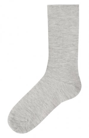 Носки из смеси кашемира и шелка Brunello Cucinelli. Цвет: серый