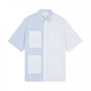 Рубашка с несколькими карманами , цвет Синий Maison Kitsuné