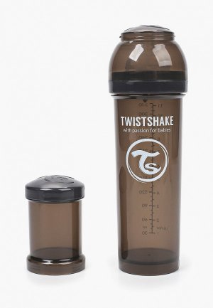 Бутылочка для кормления Twistshake кормления, 330 мл.. Цвет: черный