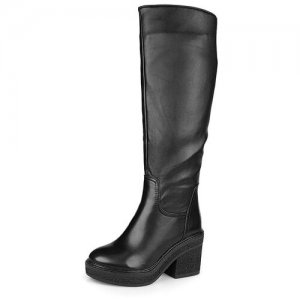 Сапоги женские, цвет черный, размер 39, бренд , артикул 2122-MI63835B Avenir Premium. Цвет: черный