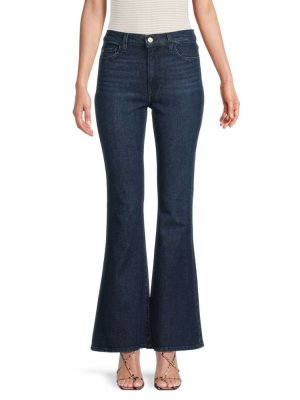 Расклешенные джинсы Heidi с высокой посадкой , темно-синий Hudson