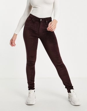 Фиолетовые зауженные джинсы с завышенной талией Levis 721-Красный Levi's