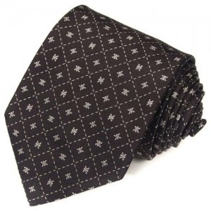 Коричневый галстук в ромбик 820385 Celine. Цвет: коричневый