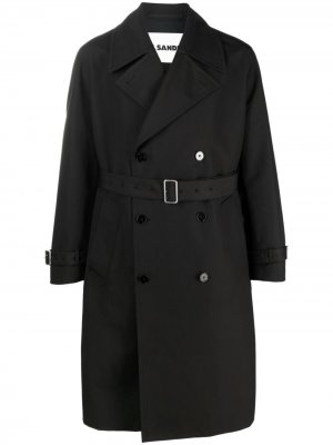 Double-breasted trench coat Jil Sander. Цвет: черный