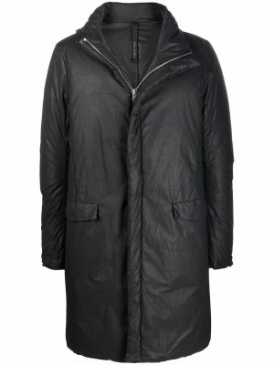 Пальто на молнии с капюшоном Poème Bohémien. Цвет: черный