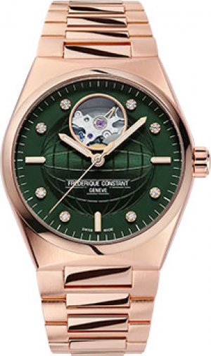 Швейцарские наручные женские часы FC-310MPGRD2NH4B. Коллекция Highlife Automatic Frederique Constant
