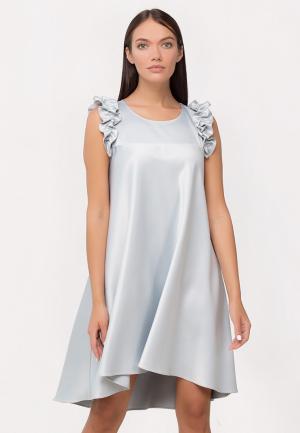 Платье ANNAPAVLA. Цвет: серебряный